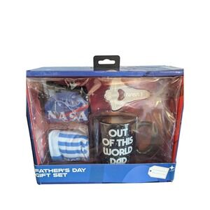 NASA Fathers Day Gift Set CultureFly Mug Sock Bottle Opener Out o This World Dad